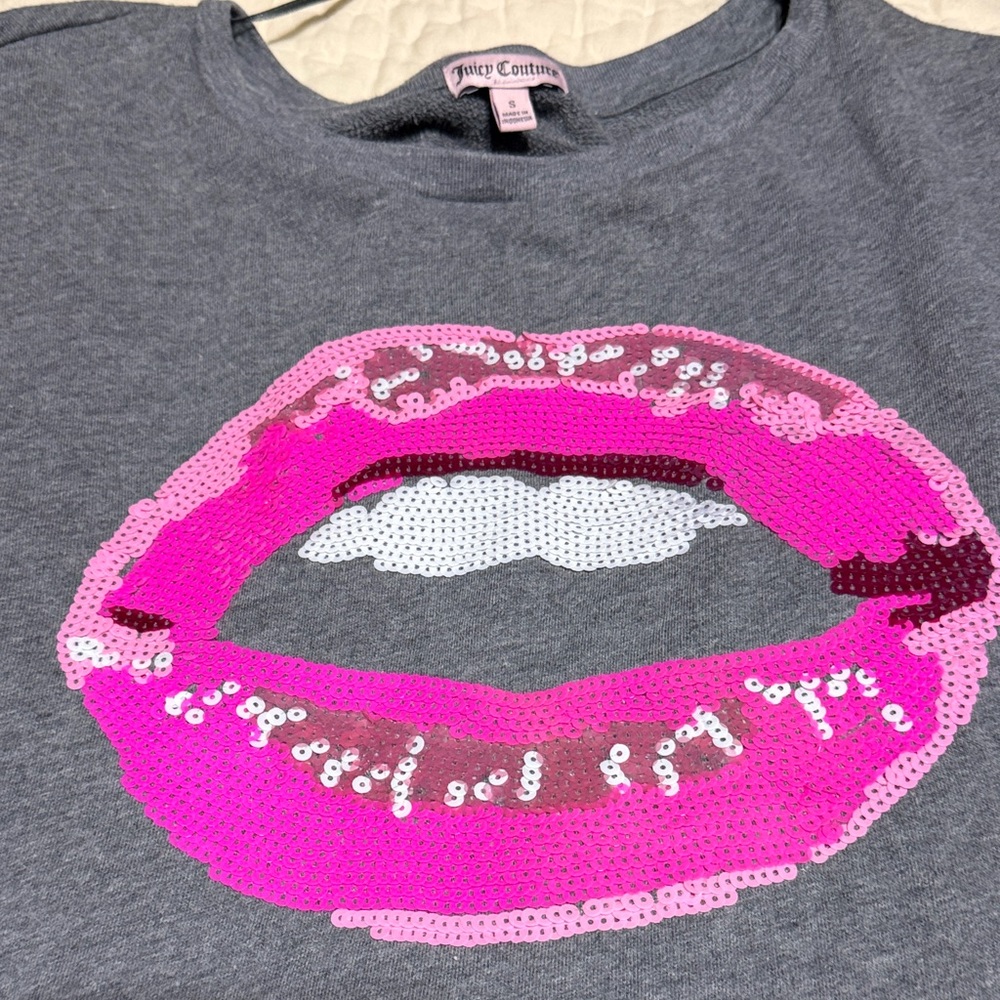 Juicy Couture Charcoal Long Sleeve Top